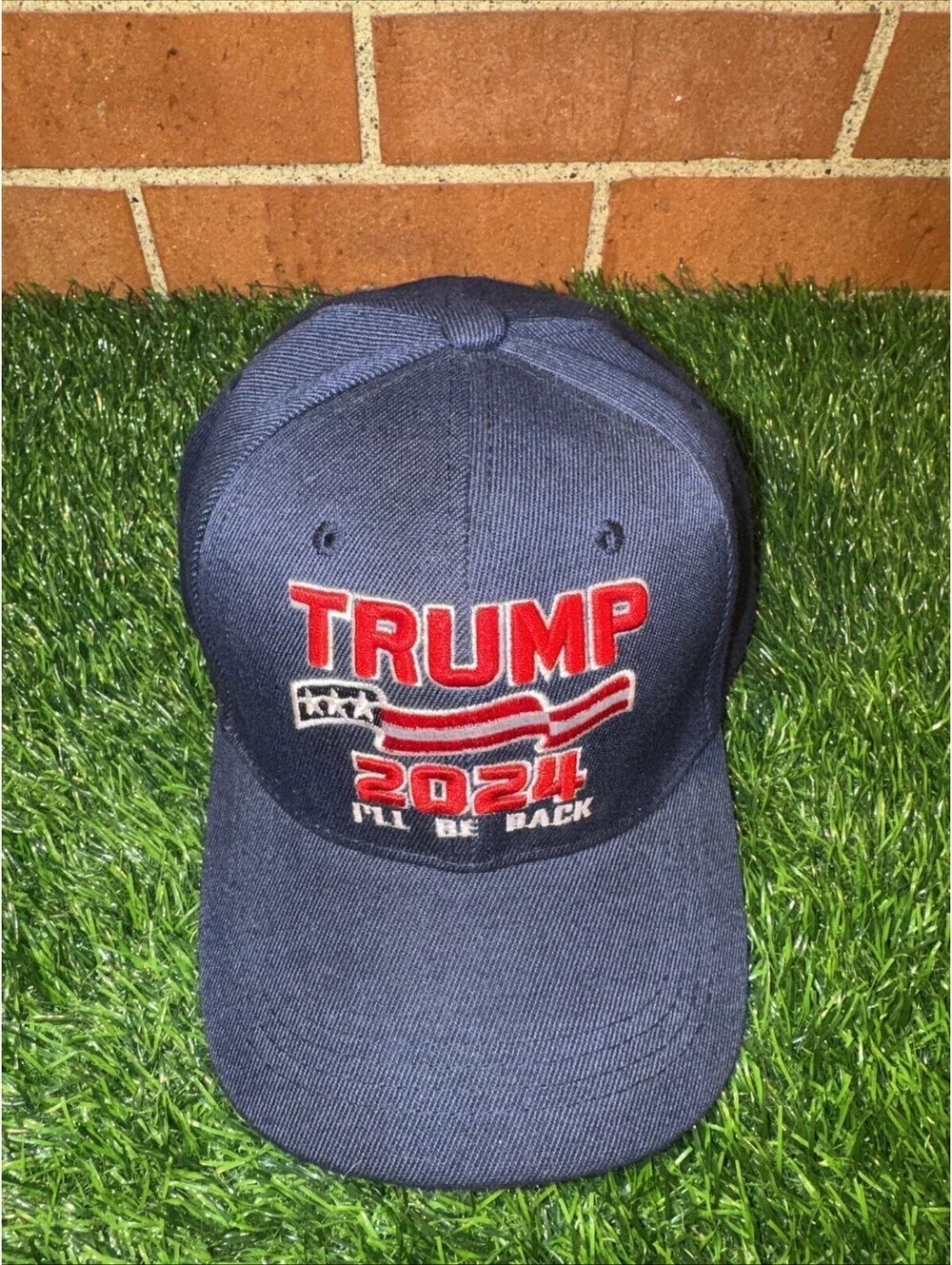 Trump 2024 I’ll Be Back With Embroidered Signature StrapBack Hat